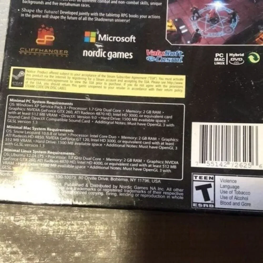 Shadowrun Chronicles Boston Lockdown PC Game‎ New Sealed Action